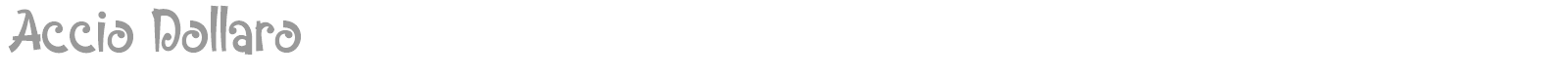 Accio Dollaro font preview